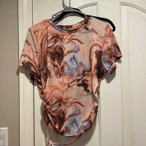 2X STRETCHY BROWN GROOVY MODERN SHIRT